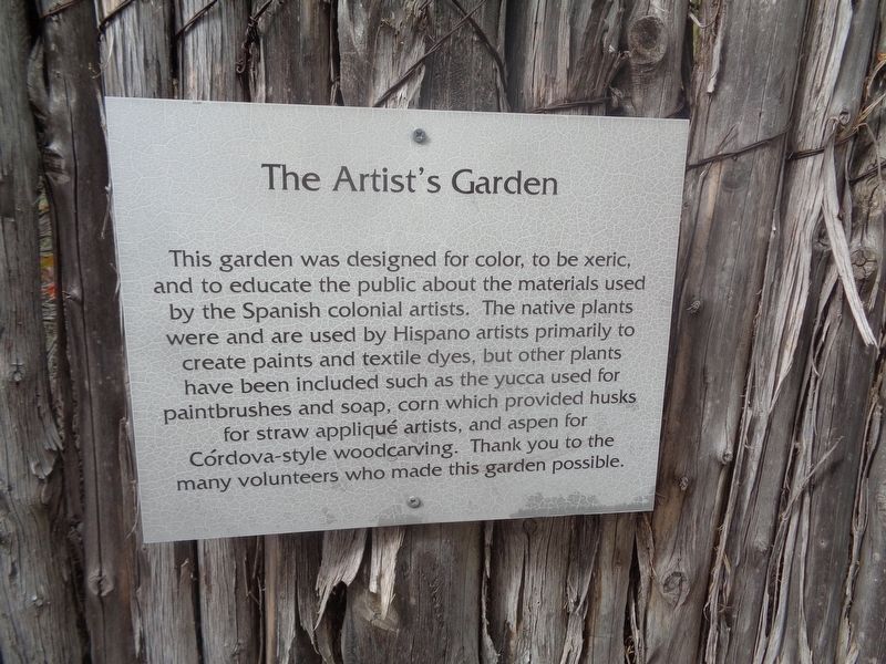 The Artist's Garden Marker image. Click for full size.
