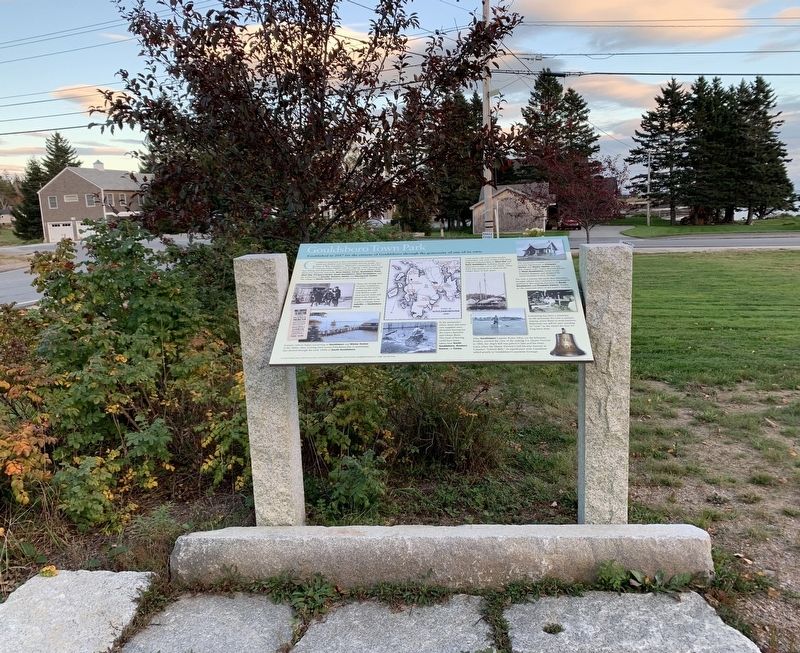 Gouldsboro Town Park Marker. Click for full size. Gouldsboro Town Park Marker image. Click for full size.