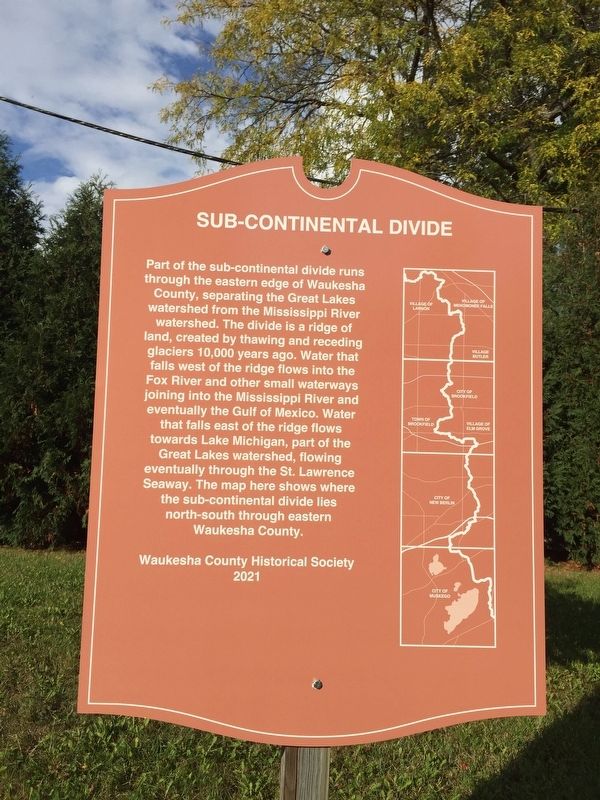 Sub-Continental Divide Marker image. Click for full size.