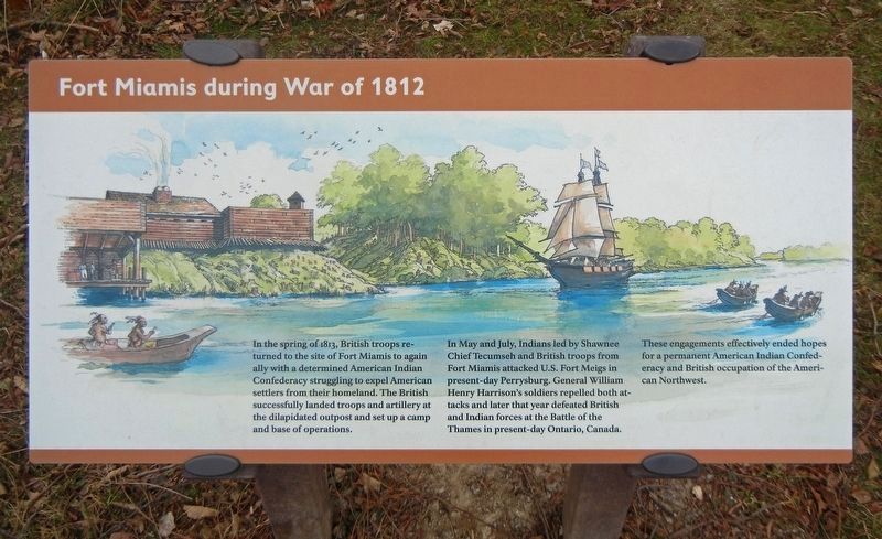 Fort Miamis During the War of 1812 Marker image. Click for full size.