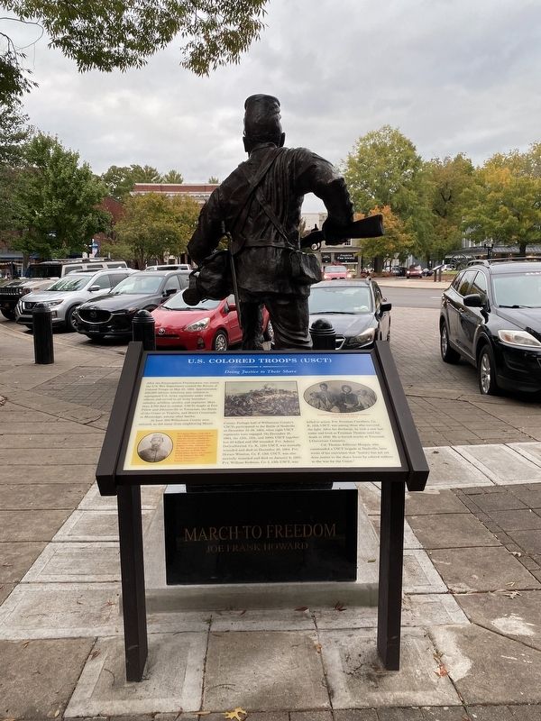 United States Colored Troops (USCT) 1863-1865 Marker. Click for full size. United States Colored Troops (USCT) 1863-1865 Marker image. Click for full size.