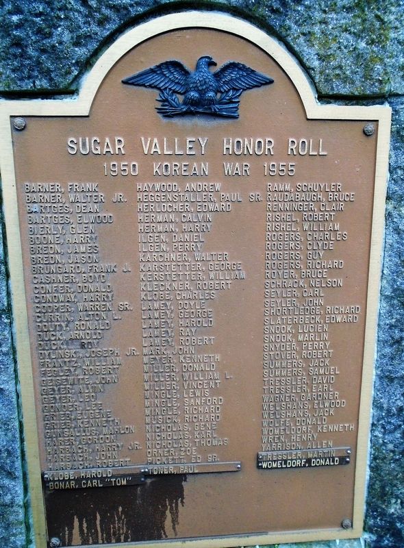 Korean War Marker. Click for full size. Korean War Marker image. Click for full size.