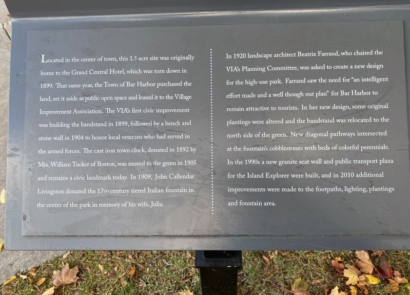 Village Green Marker. Click for full size. Village Green Marker image. Click for full size.
