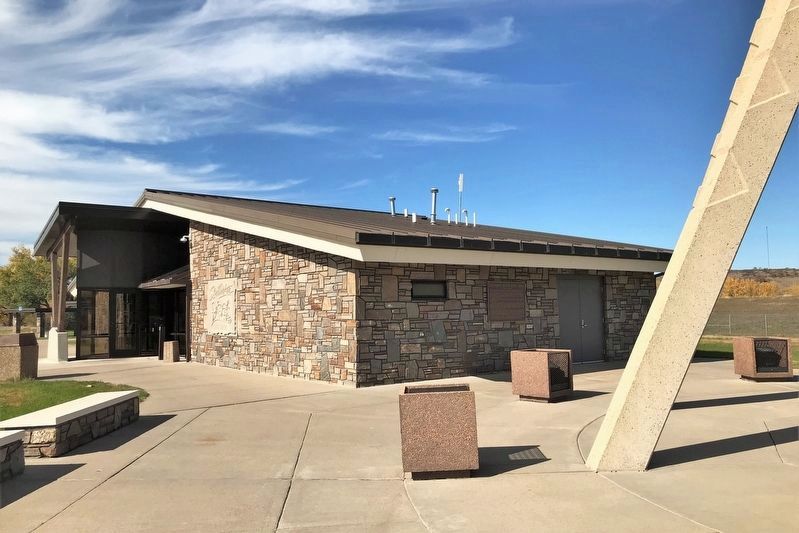 Cheyenne River Rest Area Marker at Wasta Eastbound Rest Area image. Click for full size.