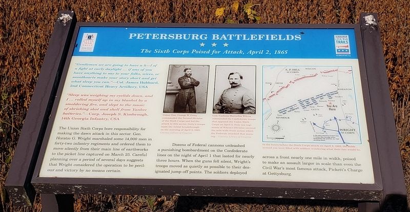 Petersburg Battlefields Marker. Click for full size. Petersburg Battlefields Marker image. Click for full size.