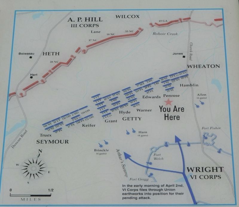 Closeup of Map on the Marker image. Click for full size.