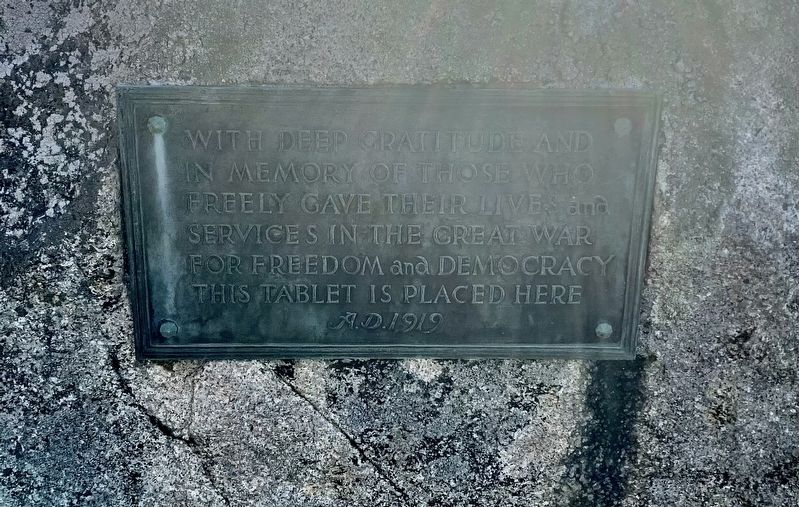 West Gouldsboro Great War Memorial. Click for full size. West Gouldsboro Great War Memorial image. Click for full size.