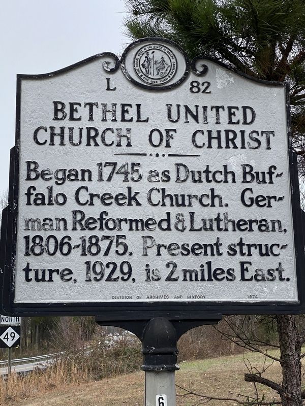 Bethel United Church of Christ Marker image. Click for full size.