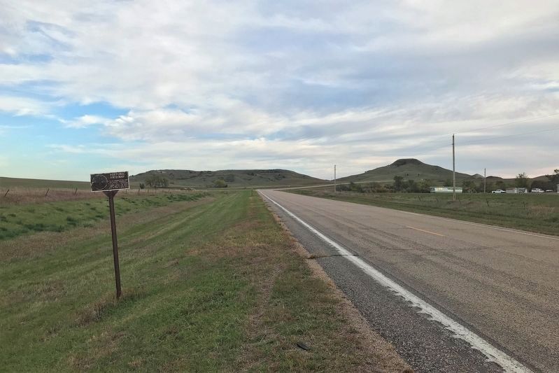 Historic Highway Marker, from the north image. Click for full size.