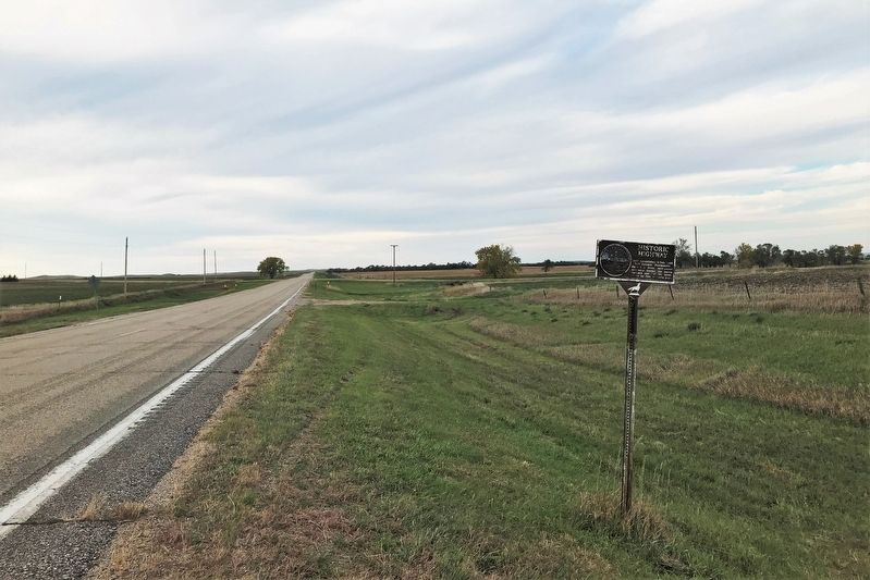 Historic Highway Marker, from the south image. Click for full size.