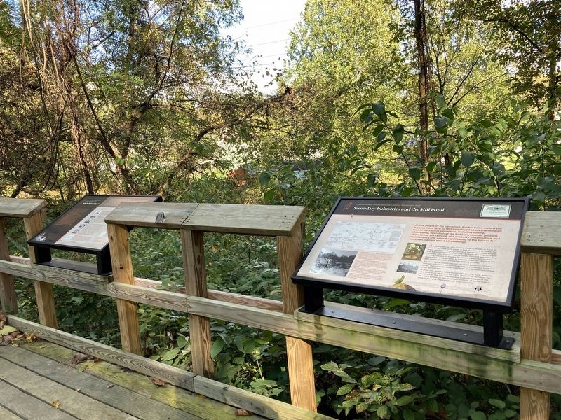 Secondary Industries and the Mill Pond Marker image. Click for full size.