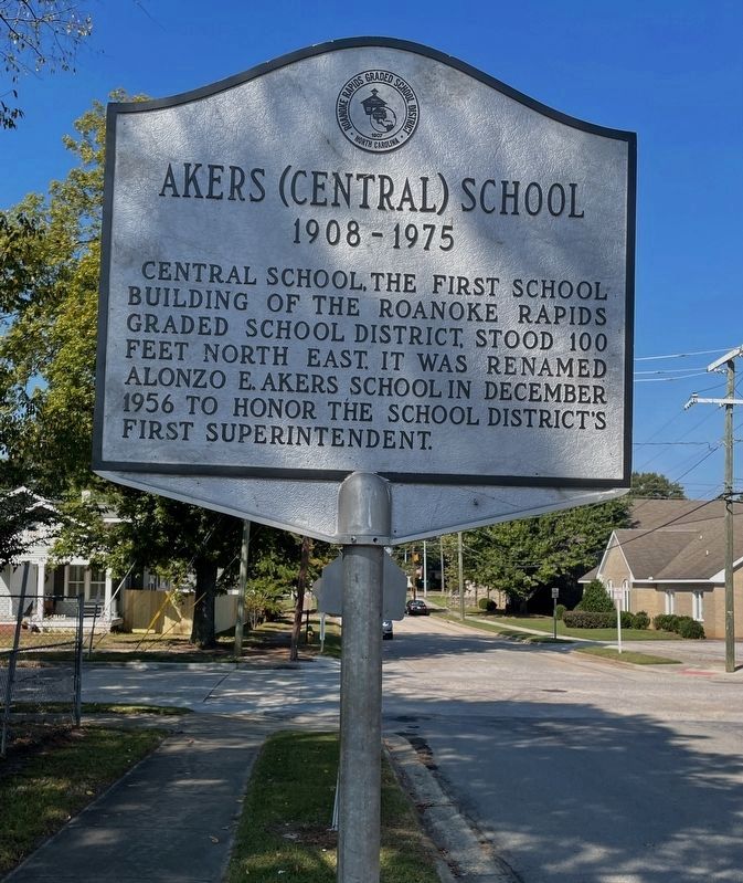 Akers (Central) School Marker image. Click for full size.