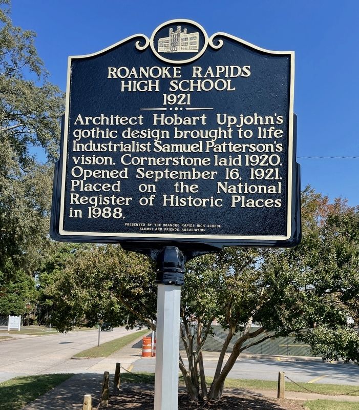 Roanoke Rapids High School Marker image. Click for full size.