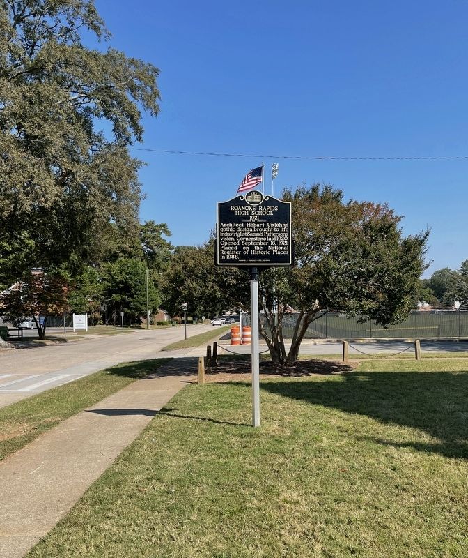 Roanoke Rapids High School Marker. Click for full size. Roanoke Rapids High School Marker image. Click for full size.