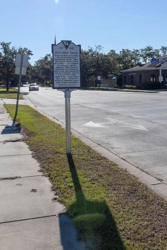 Potter's Field Marker. Click for full size. Potter's Field Marker image. Click for full size.
