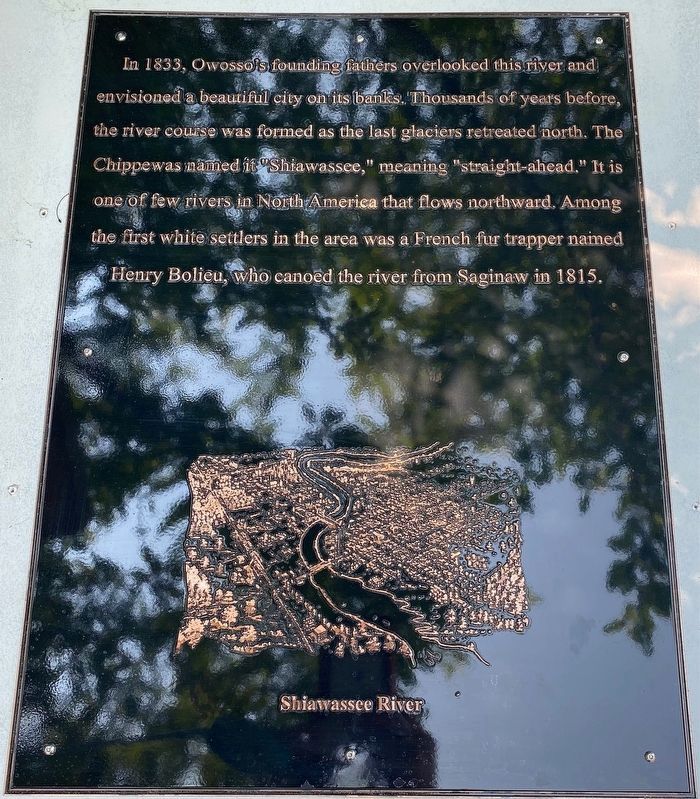Walk of History Marker - Shiawassee River, Panel 1 image. Click for full size.
