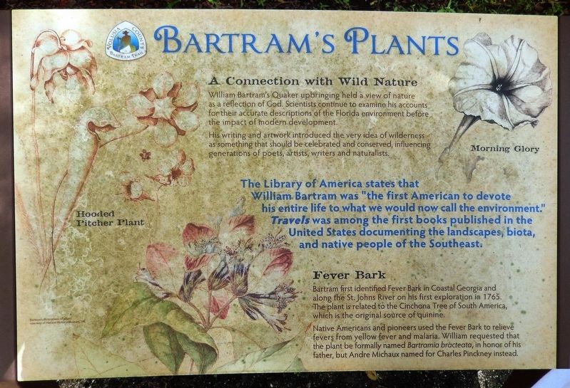 Bartram's Plants Marker. Click for full size. Bartram's Plants Marker image. Click for full size.