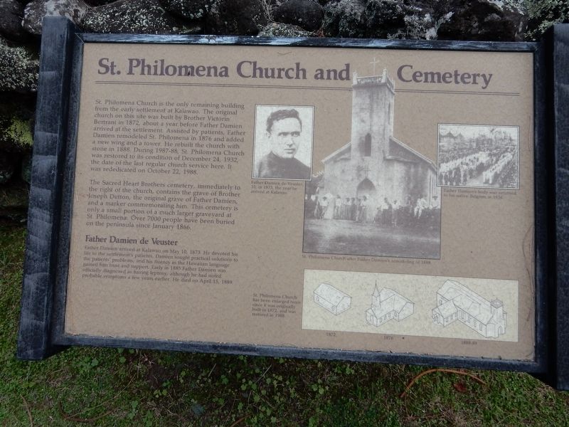St. Philomena Church and Cemetery Marker. Click for full size. St. Philomena Church and Cemetery Marker image. Click for full size.