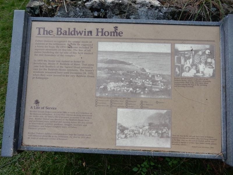 The Baldwin Home Marker image. Click for full size.