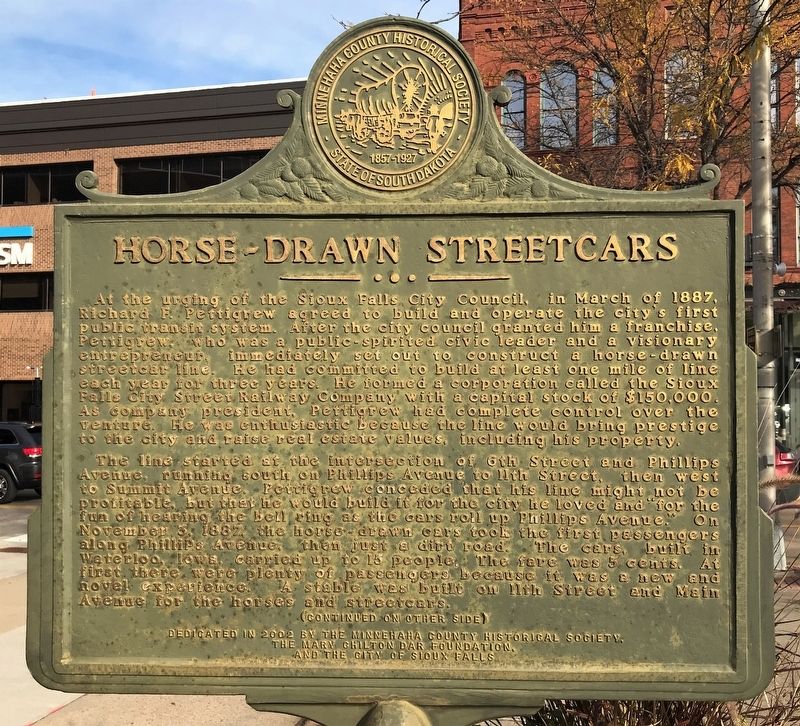 Horse-Drawn Streetcars Marker. Click for full size. Horse-Drawn Streetcars Marker image. Click for full size.