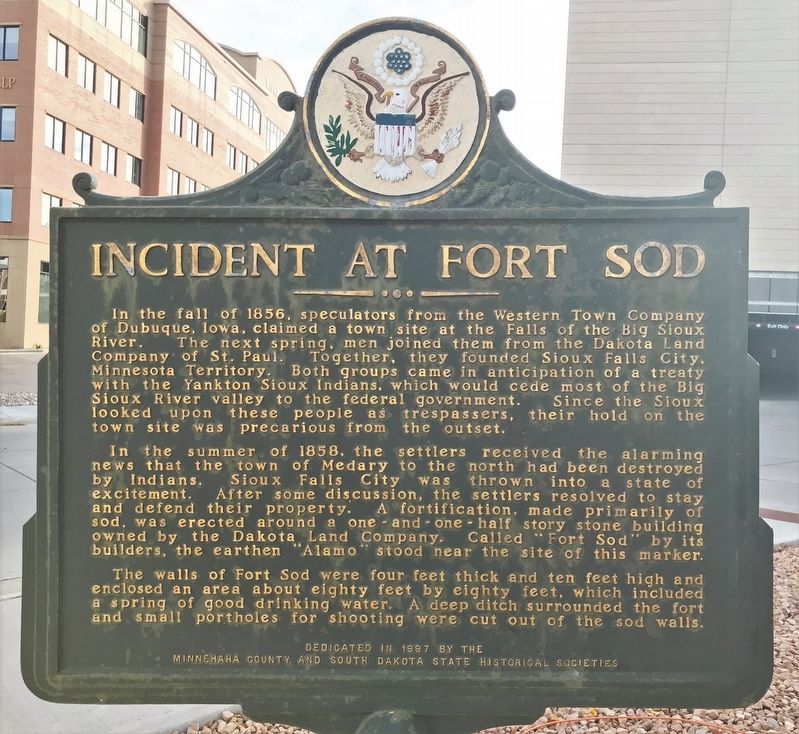 Incident at Fort Sod Marker. Click for full size. Incident at Fort Sod Marker image. Click for full size.