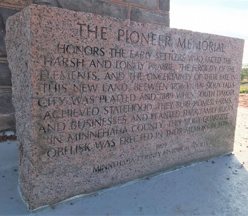 The Pioneer Memorial Marker image. Click for full size.