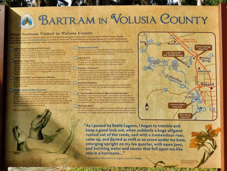 Bartram in Volusia County Marker image. Click for full size.