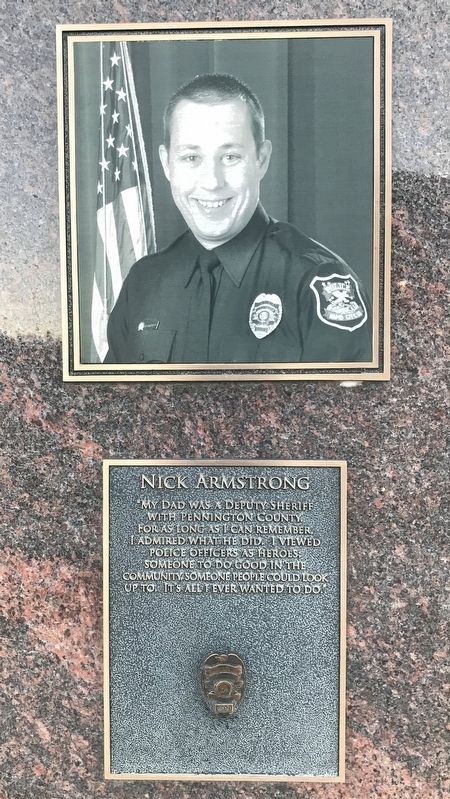 Nick Armstrong Marker. Click for full size. Nick Armstrong Marker image. Click for full size.
