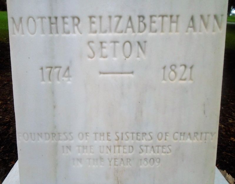 Mother Elizabeth Ann Seton Marker (front) image. Click for full size.