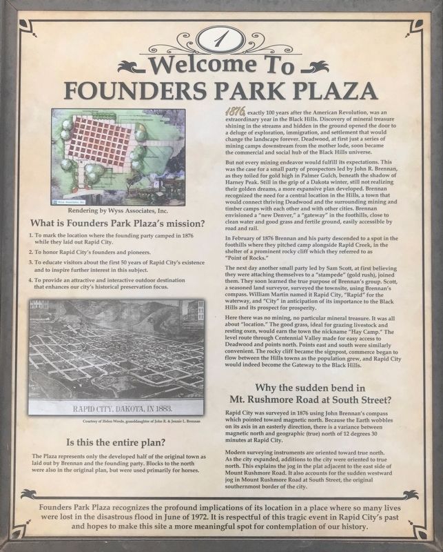 Welcome to Founders Park Plaza Marker image. Click for full size.