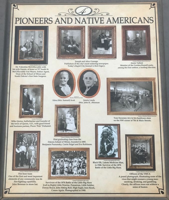 Pioneers and Native Americans Marker image. Click for full size.