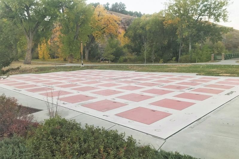 Founders Park Plaza Concrete Town and Foundation Map image. Click for full size.