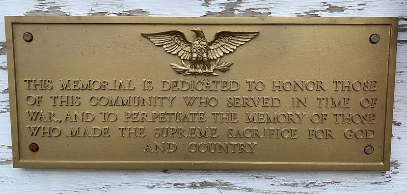 Whittemore Veterans Memorial. Click for full size. Whittemore Veterans Memorial image. Click for full size.
