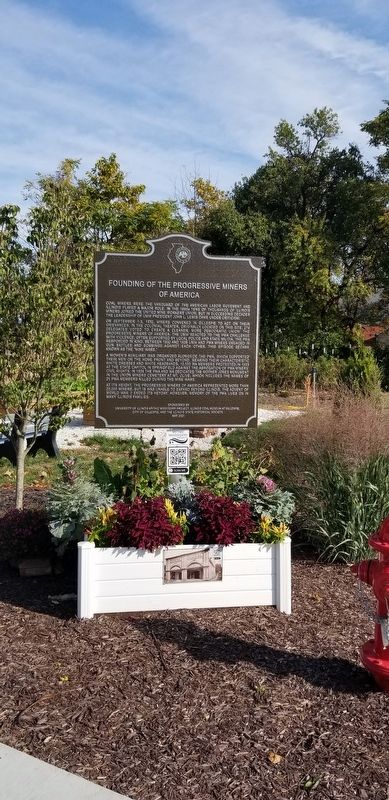 Founding of the Progressive Miners of America Marker. Click for full size. Founding of the Progressive Miners of America Marker image. Click for full size.