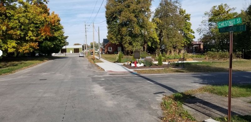 The view of the Founding of the Progressive Miners of America Marker from the street. Click for full size. The view of the Founding of the Progressive Miners of America Marker from the street image. Click for full size.