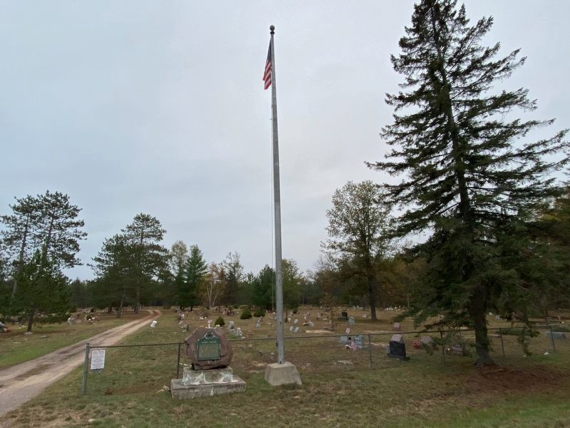 Pioneer Cemetery and Marker image. Click for full size.