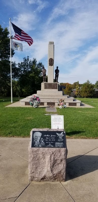 Mother Jones Monument in Mt. Olive. Click for full size. Mother Jones Monument in Mt. Olive image. Click for full size.