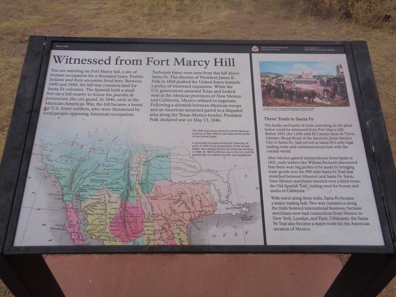 Witnessed from Fort Marcy Hill Marker image. Click for full size.