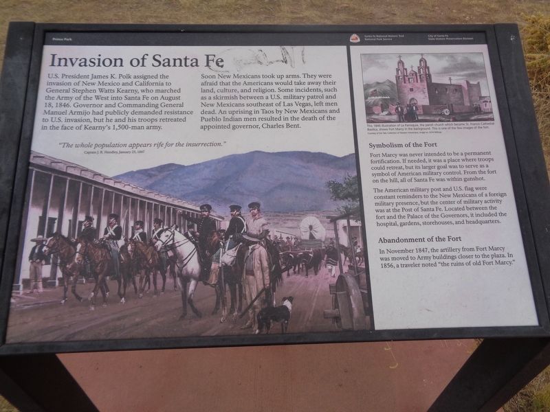 Invasion of Santa Fe Marker. Click for full size. Invasion of Santa Fe Marker image. Click for full size.