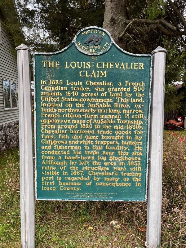 The Louis Chevalier Claim Marker image. Click for full size.