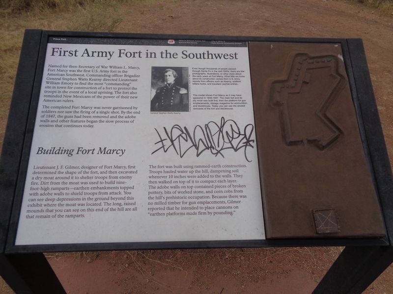First Army Fort in the Southwest Marker image. Click for full size.
