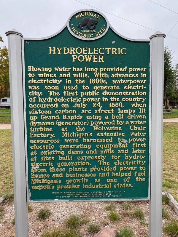 Hydroelectric Power Marker Side. Click for full size. Hydroelectric Power Marker Side image. Click for full size.