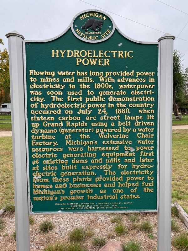 Hydroelectric Power Marker Side image. Click for full size.