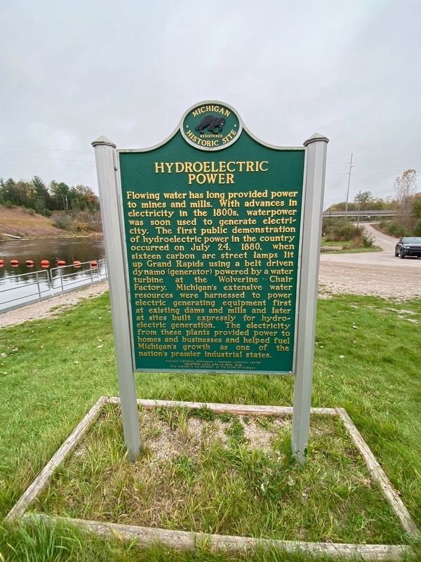 Hydroelectric Power Marker Side image. Click for full size.