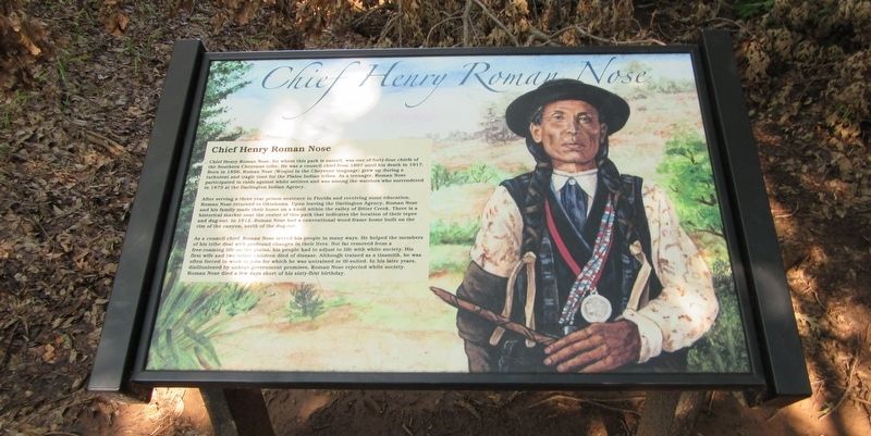 Chief Henry Roman Nose Marker image. Click for full size.