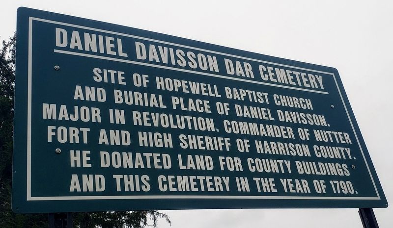 Daniel Davisson DAR Cemetery Marker image. Click for full size.