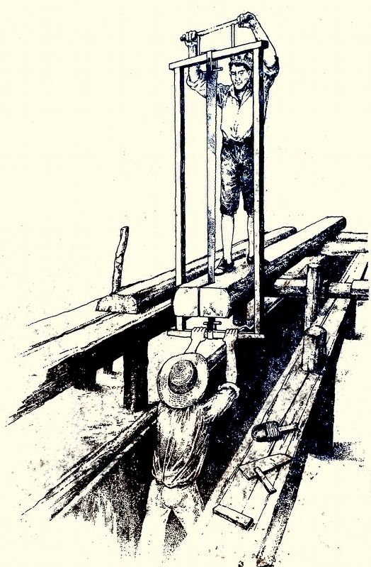 Lumbering in America Marker. Click for full size. Lumbering in America Marker image. Click for full size.