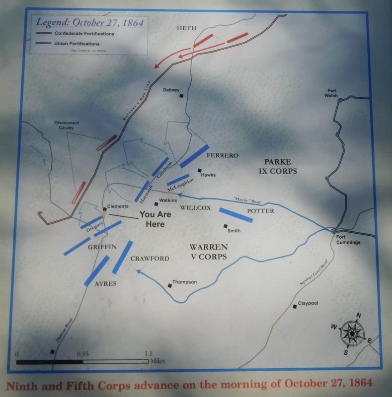 Closeup of Battle Map on the Marker image. Click for full size.