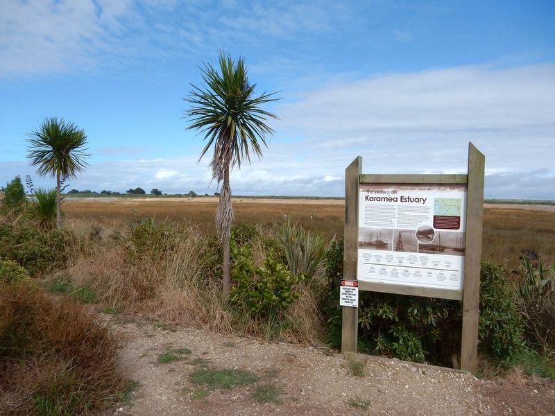 The History of the Karamea Estuary Marker image. Click for full size.