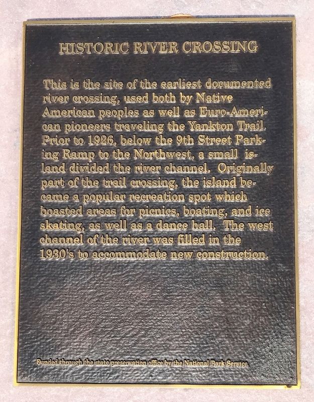 Historic River Crossing Marker image. Click for full size.